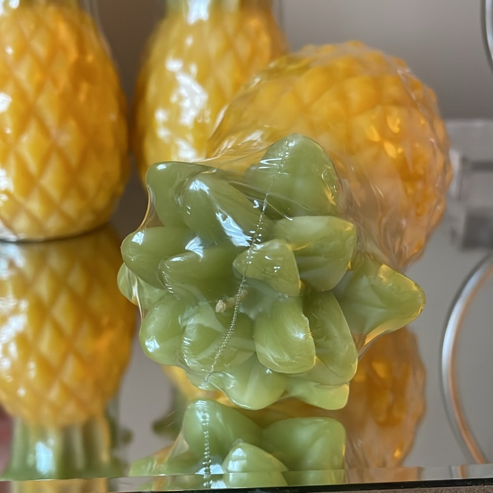 Target Yellow and Green Pineapple Decor Accent Candales - Picture 3 of 5